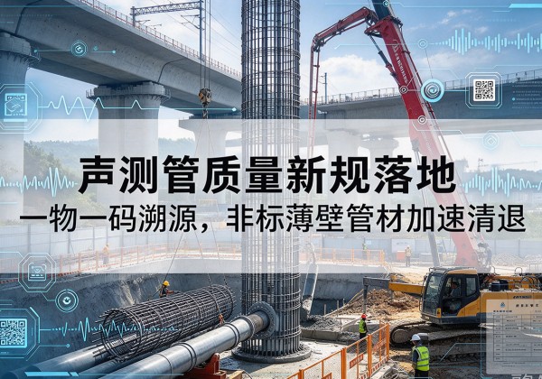 卫滨声测管质量新规落地，一物一码溯源，非标薄壁管材加速清退