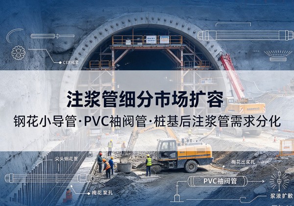 卫滨注浆管细分市场扩容，隧道钢花小导管、PVC 袖阀管、桩基后注浆管需求分化